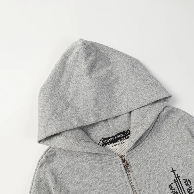 Chrome Heart Grey Hoodie 8301