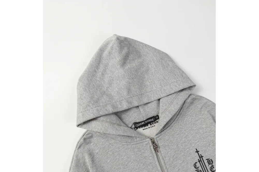 Chrome Heart Grey Hoodie 8301