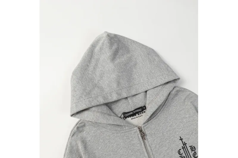 Chrome Heart Grey Hoodie 8301