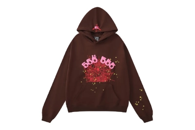 Repssneaker Sp5der Angel Number Hoodie Brown SS22 01