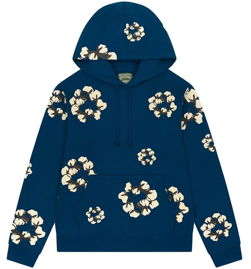 Denim Tears x CPFM Cactus Tears Wreath Hoodie Navy