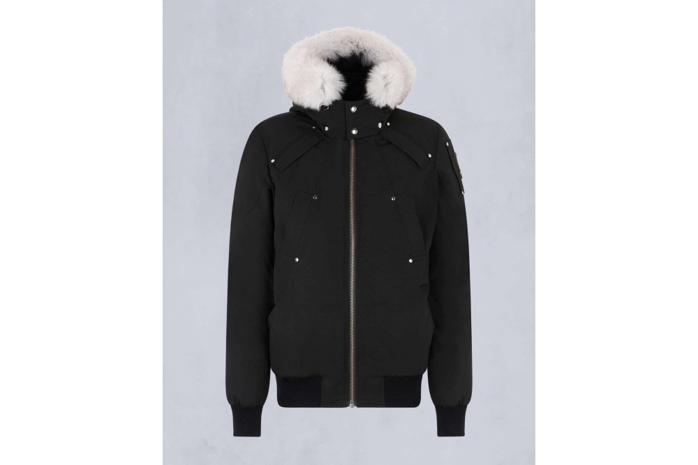 Moose Knuckles Original Ballistic Neoshear Bomber Jacket Black