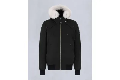 Moose Knuckles Original Ballistic Neoshear Bomber Jacket Black 01