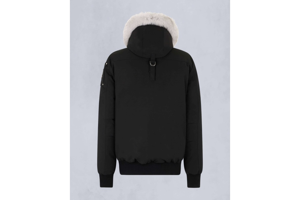Moose Knuckles Original Ballistic Neoshear Bomber Jacket Black