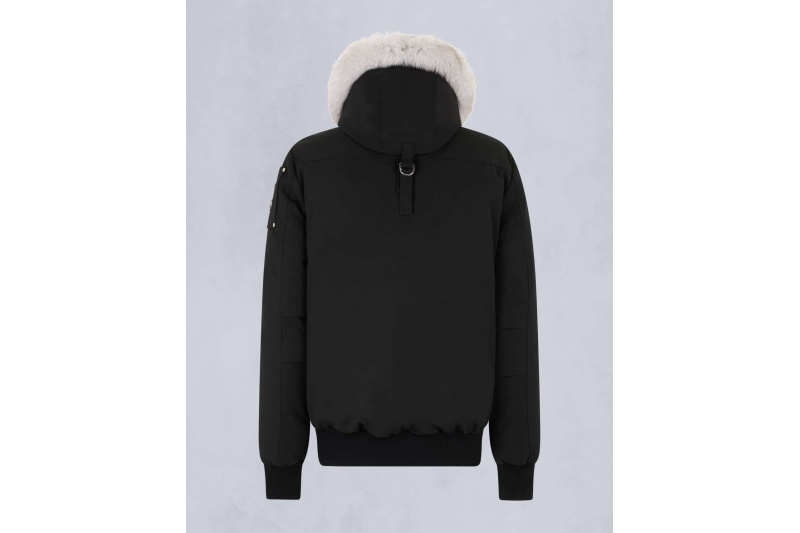 Moose Knuckles Original Ballistic Neoshear Bomber Jacket Black