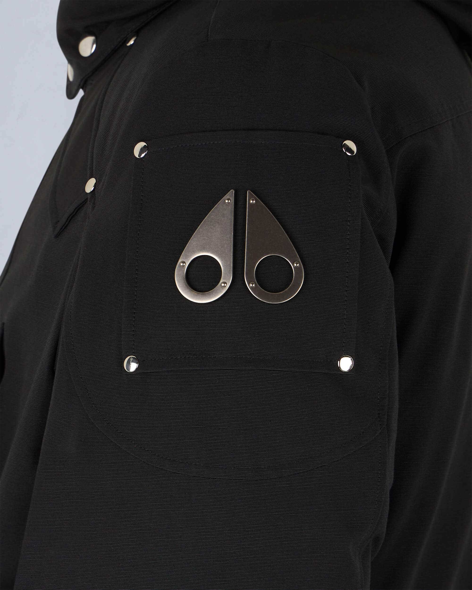 Moose Knuckles Original Ballistic Neoshear Bomber Jacket Black