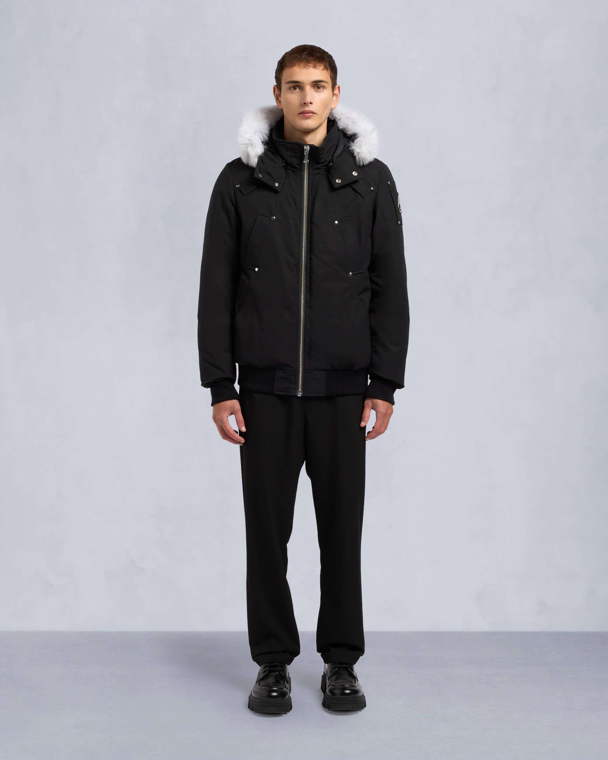 Moose Knuckles Original Ballistic Neoshear Bomber Jacket Black