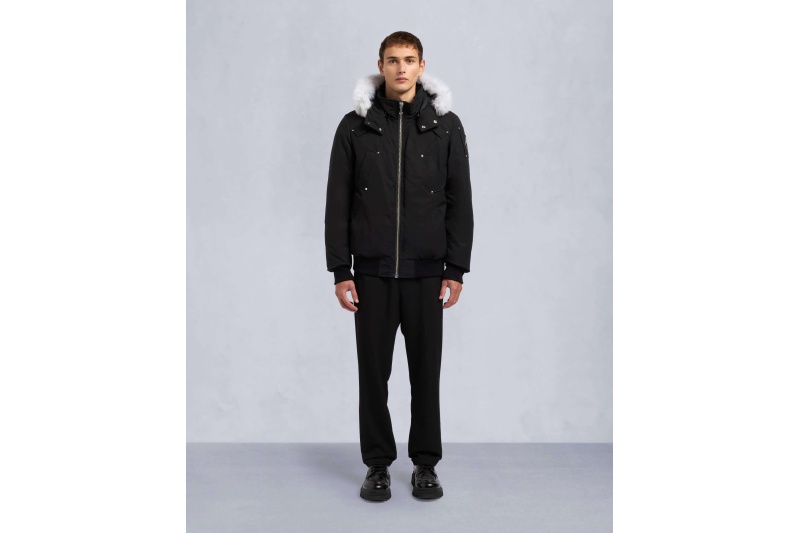 Moose Knuckles Original Ballistic Neoshear Bomber Jacket Black