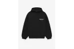 Fear of God Essentials Fleece Hoodie in Black/Desert Sand