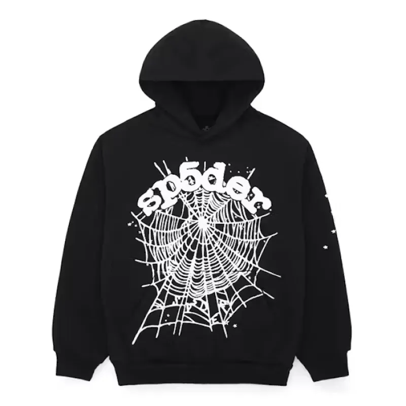 Sp5der OG Web Hoodie Black