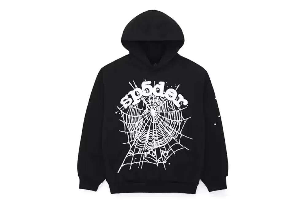 Sp5der OG Web Hoodie Black
