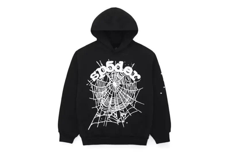 Sp5der OG Web Hoodie Black