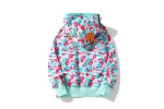BAPE Store Miami Pullover Hoodie Pink and Blue
