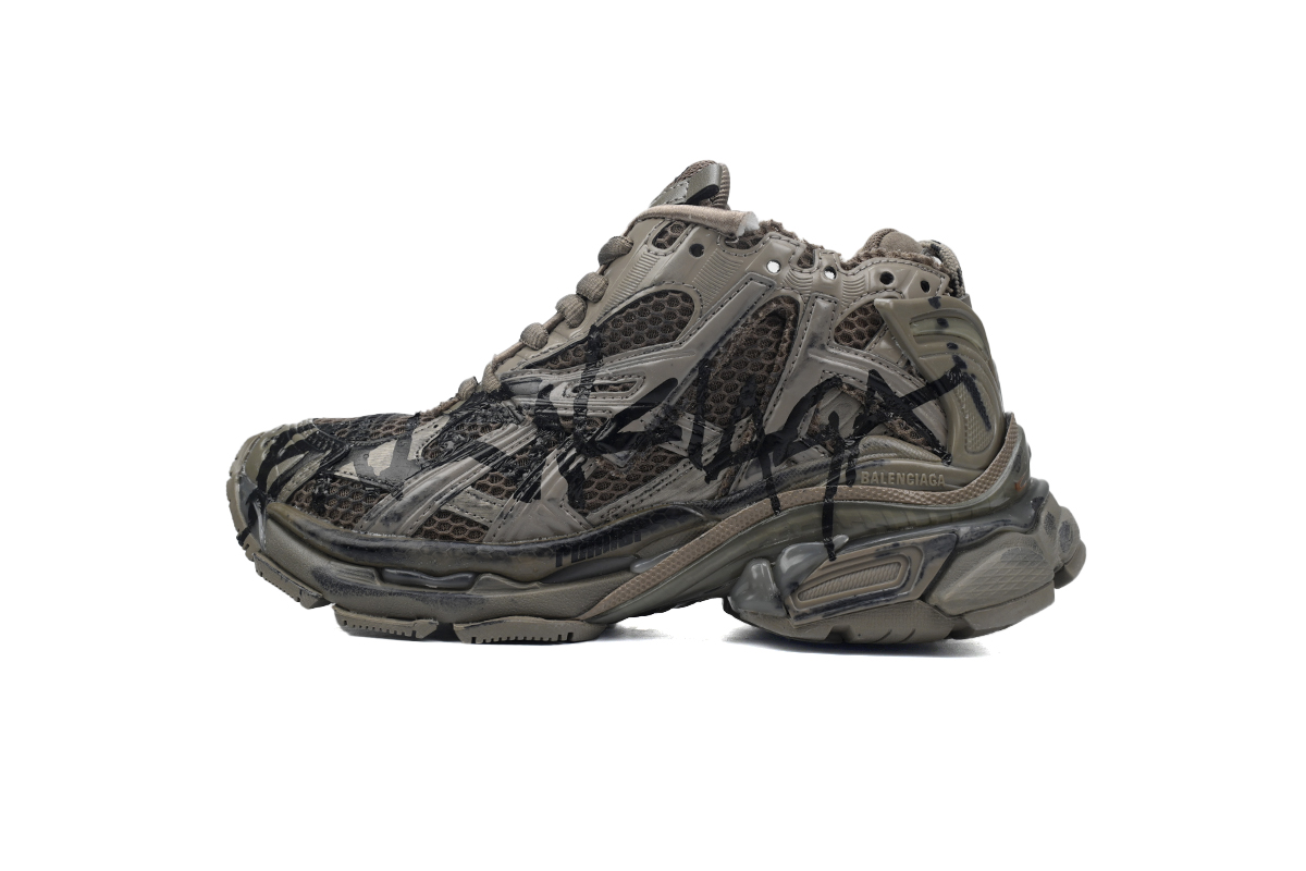 Balenciaga Runner Sneaker Black Brown 677402 W3RB2 2010