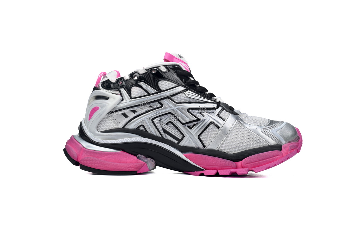 Balenciaga Runner Worn Out Silver Pink 772767 W3RBW 9155