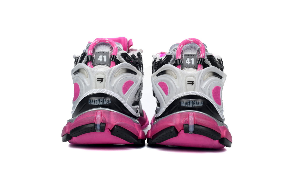 Balenciaga Runner Worn Out Silver Pink 772767 W3RBW 9155