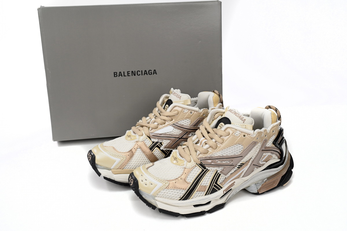 Balenciaga Runner Beige Black White 677403W3RB39891