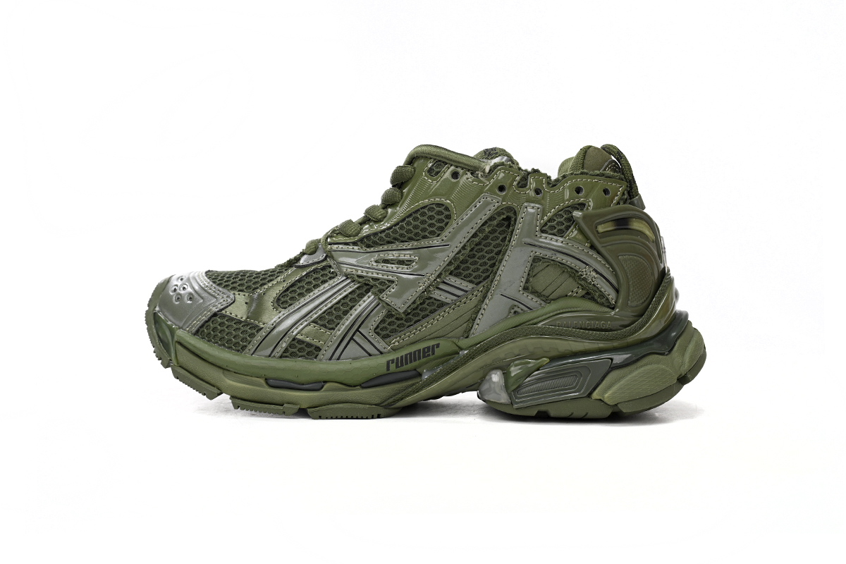 Balenciaga Runner Leather Free Khaki 677403W3RB13031