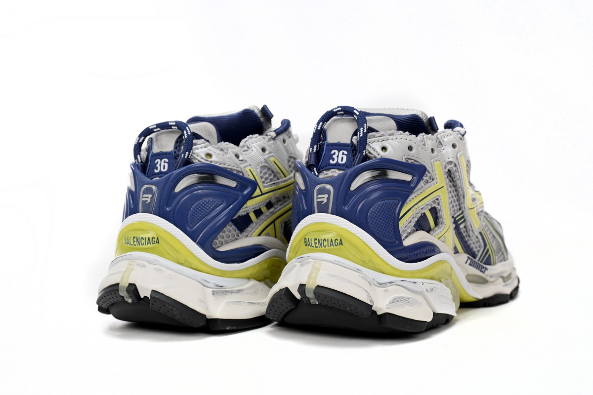 Balenciaga Runner White Blue Yellow 677403 W3RB5 9174