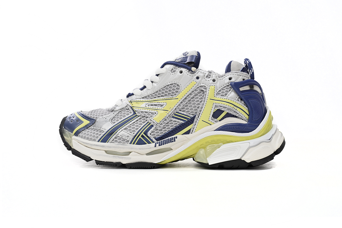 Balenciaga Runner White Blue Yellow 677403 W3RB5 9174