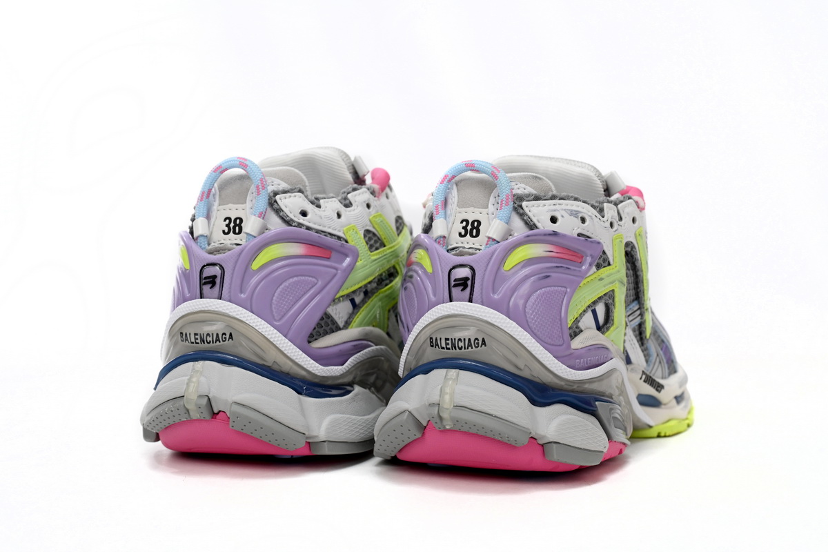 Replica Balenciaga Runner White Yellow Purple