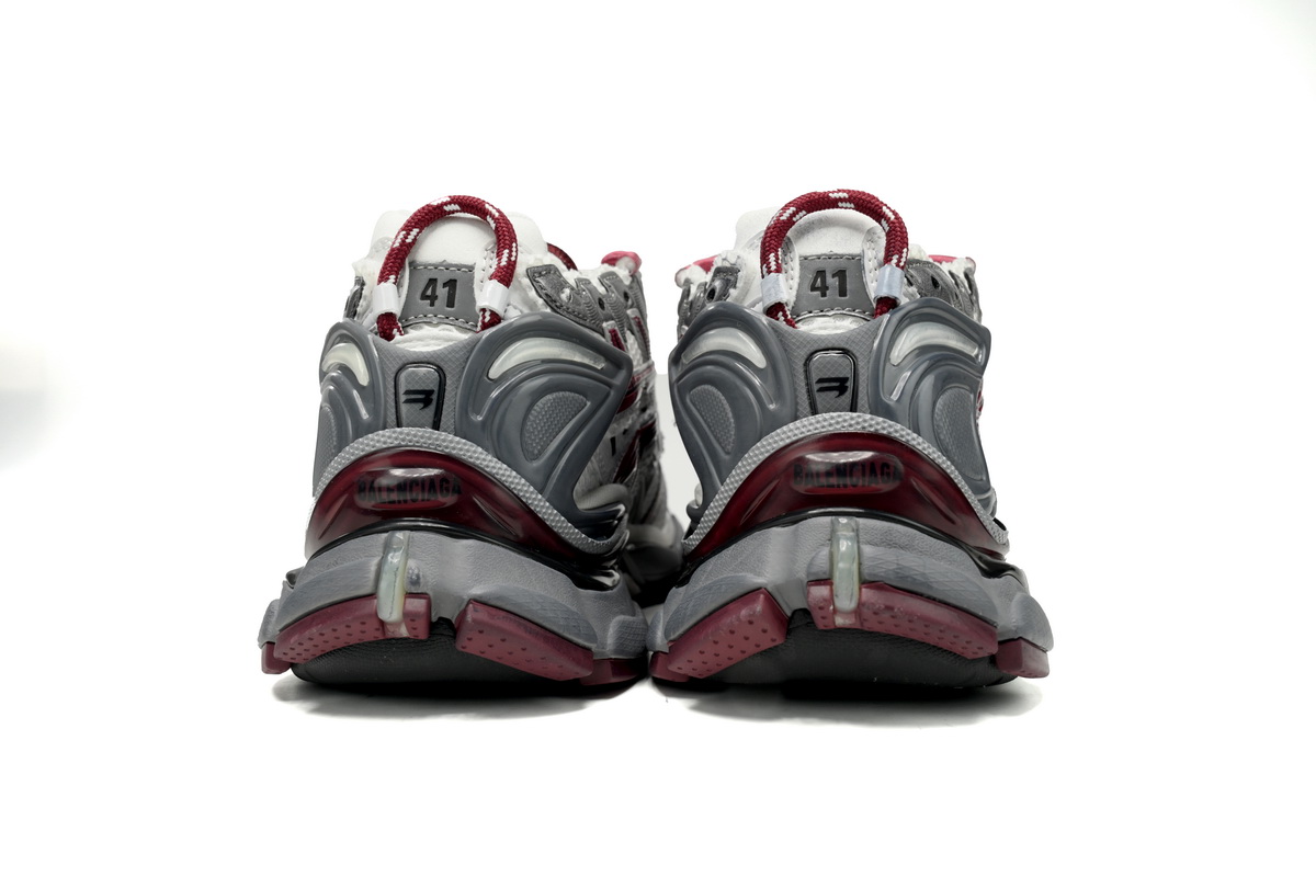Balenciaga Wmns Runner Sneaker 'White Burgundy' 677402 W3RB3 9069