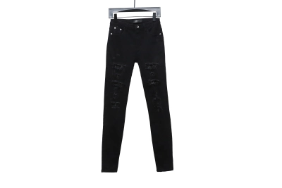 AMIRI Black Denim Distressed Jeans 01