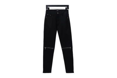 AMIRI MX1 Washed Zipper Jeans Black 01