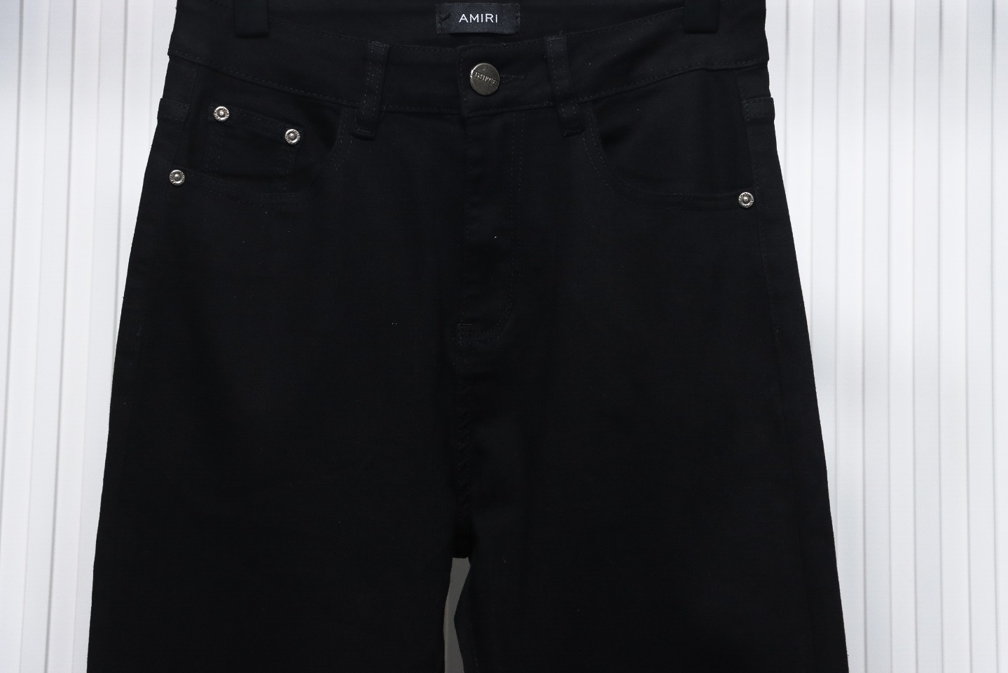 AMIRI MX1 Washed Zipper Jeans Black