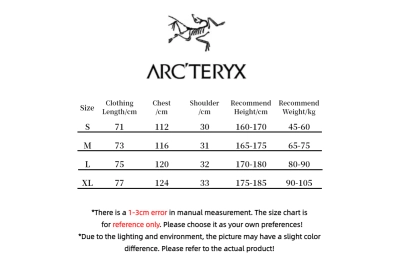 Arc'teryx x BEAMS Beta Jacket Dimensions 02