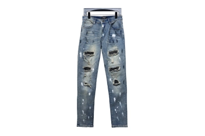 Amiri Fashion Jeans Denim Blue 01