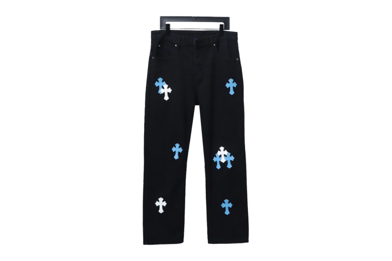 Chrome Hearts Pants Black Blue