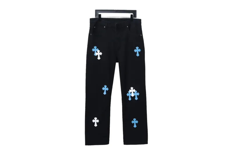 Chrome Hearts Pants Black Blue
