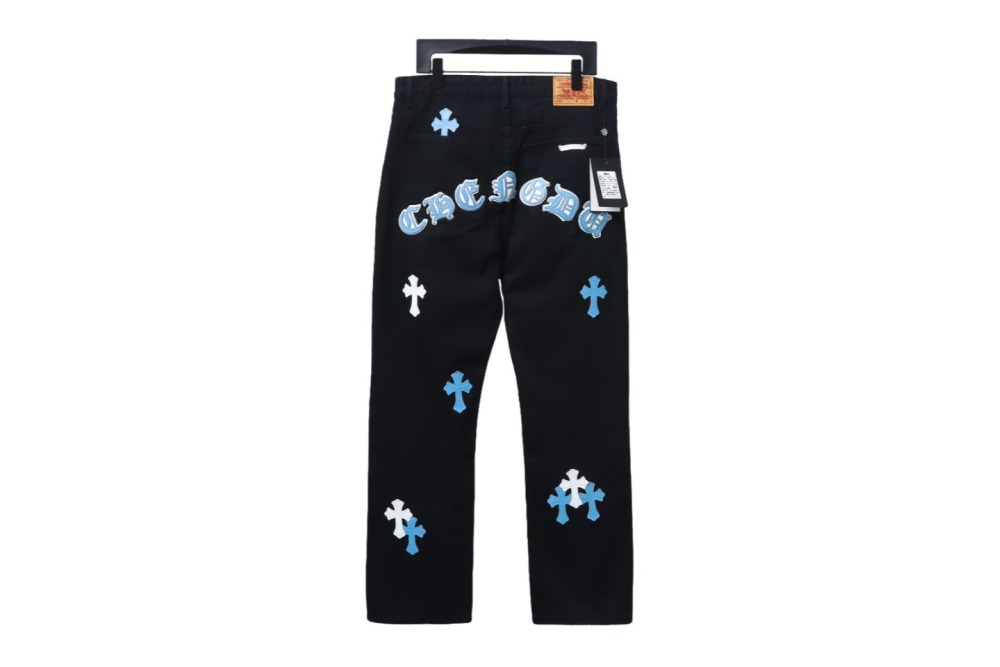 Chrome Hearts Pants Black Blue