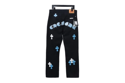 Chrome Hearts Pants Black Blue 02