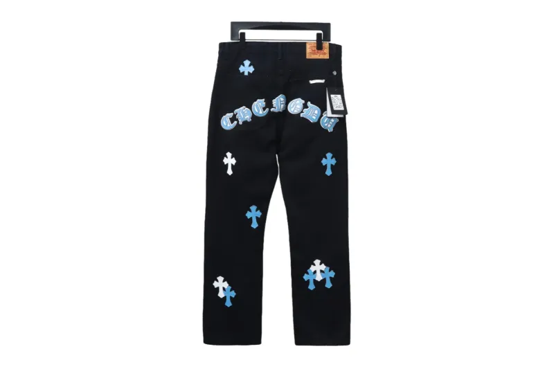 Chrome Hearts Pants Black Blue