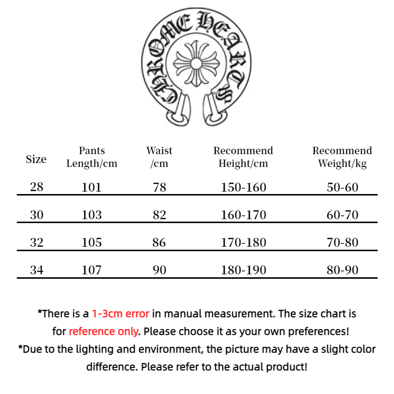 Chrome Hearts Pants Black Blue