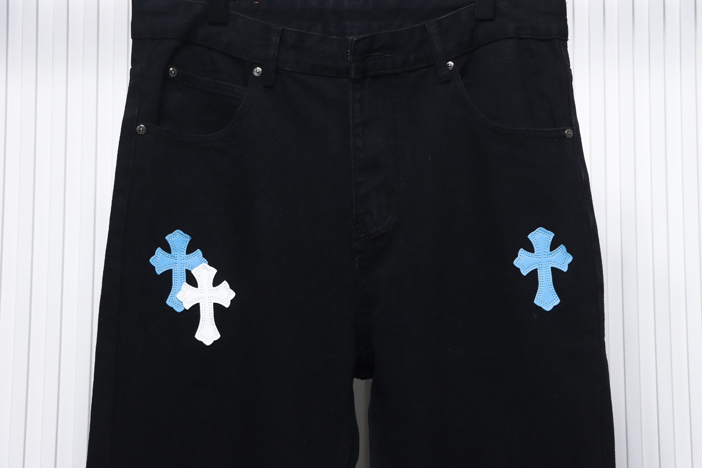 Chrome Hearts Pants Black Blue
