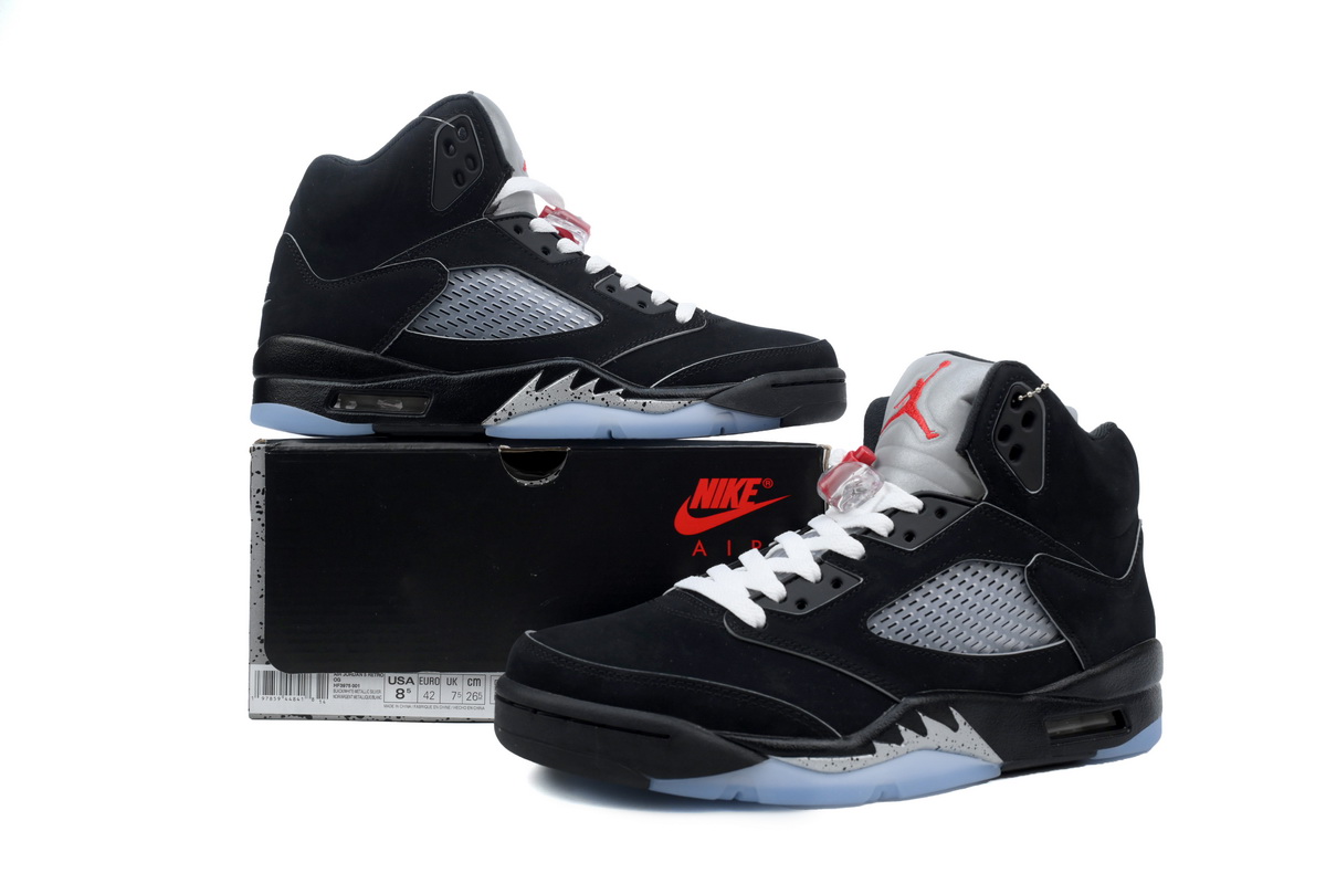 black metallic 5s reps