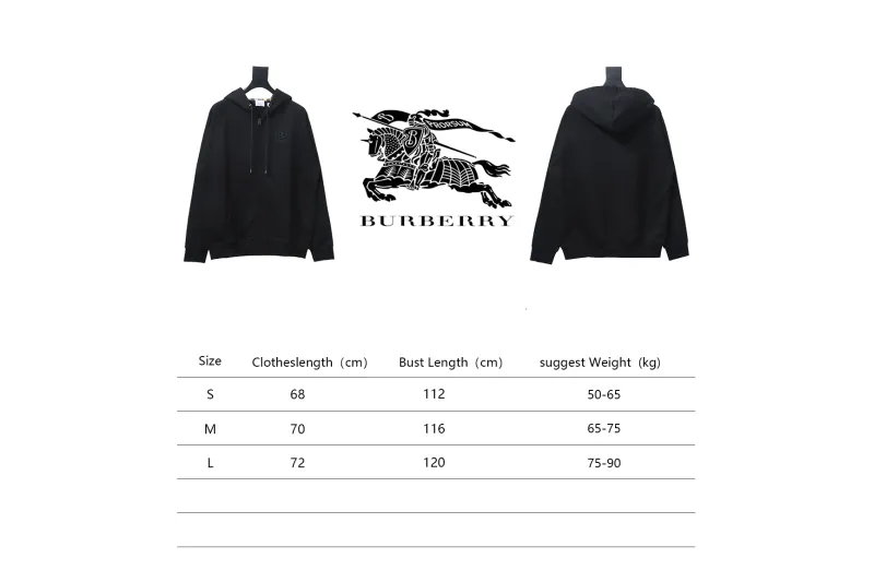 Burberry Zip Up Hoodie With Check Hood Black Archive Beige
