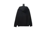 Burberry Zip Up Hoodie With Check Hood Black Archive Beige