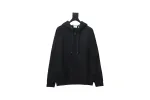Burberry Zip Up Hoodie With Check Hood Black Archive Beige