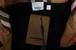 Burberry Zip Up Hoodie With Check Hood Black Archive Beige