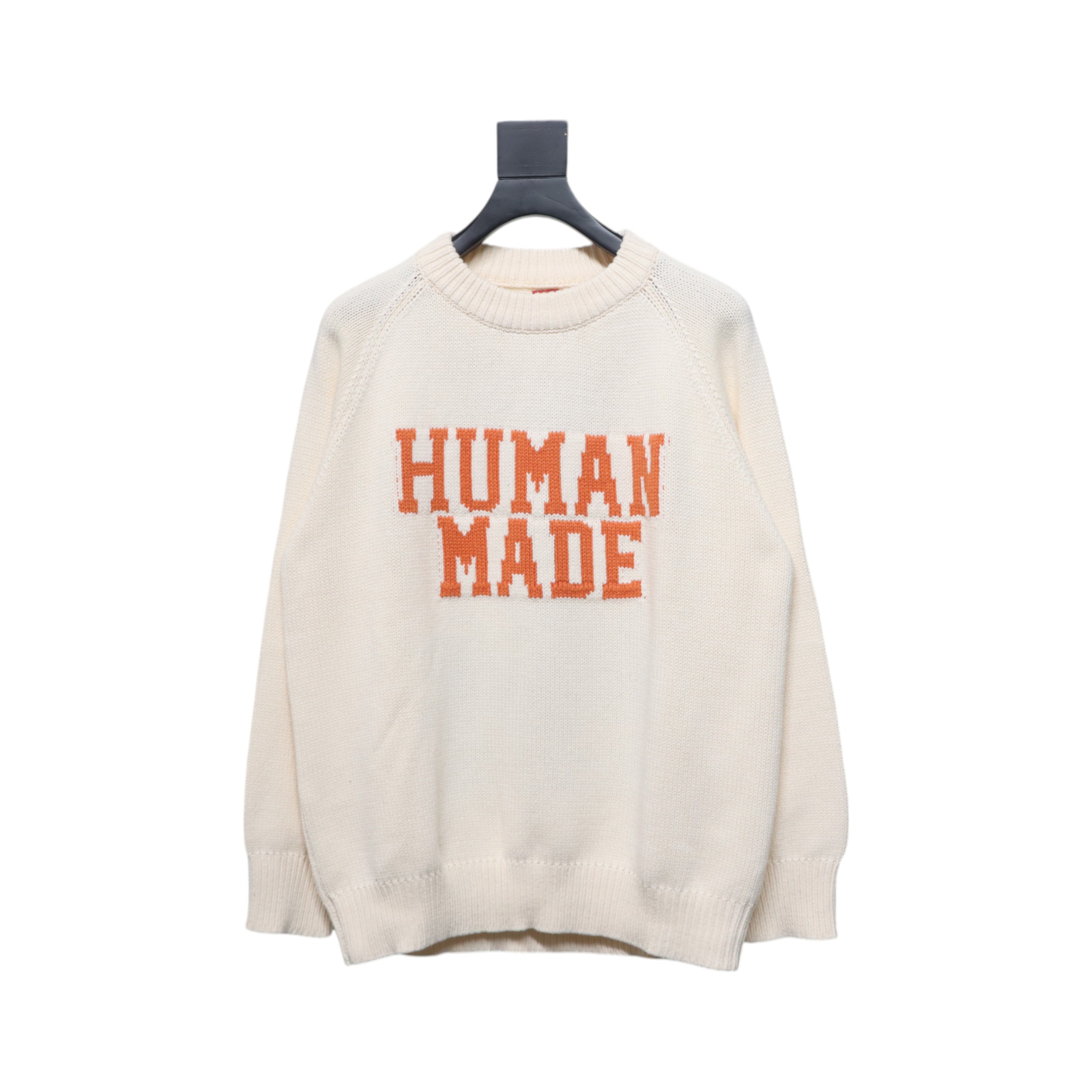Human Made Bear Raglan Knit Sweater Beige