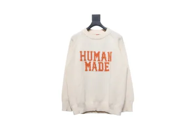 Human Made Bear Raglan Knit Sweater Beige 02