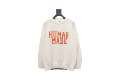 Human Made Bear Raglan Knit Sweater Beige 02