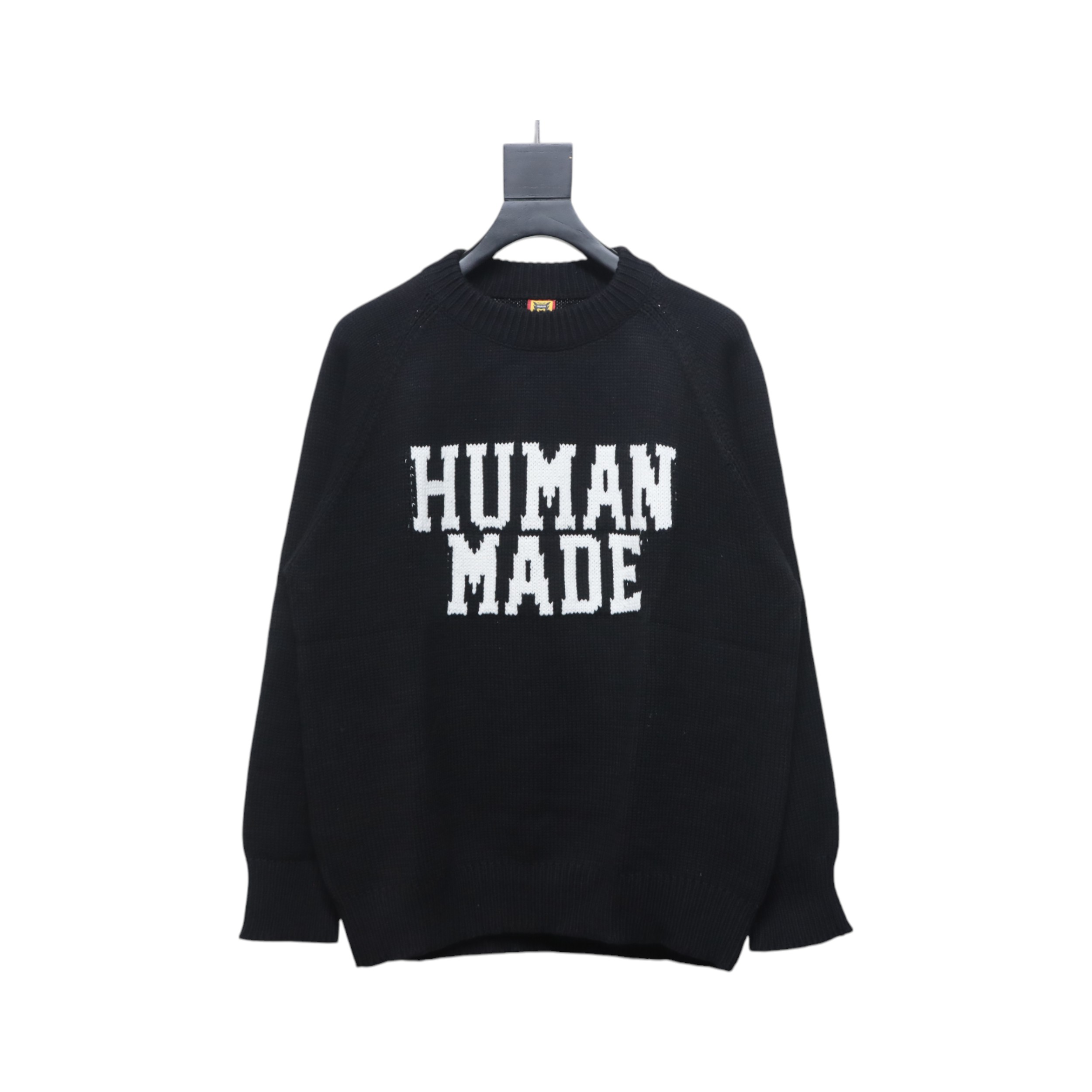 Human Made Bear Raglan Knit Sweater Black