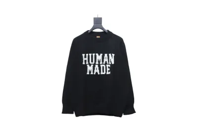 Human Made Bear Raglan Knit Sweater Black 02