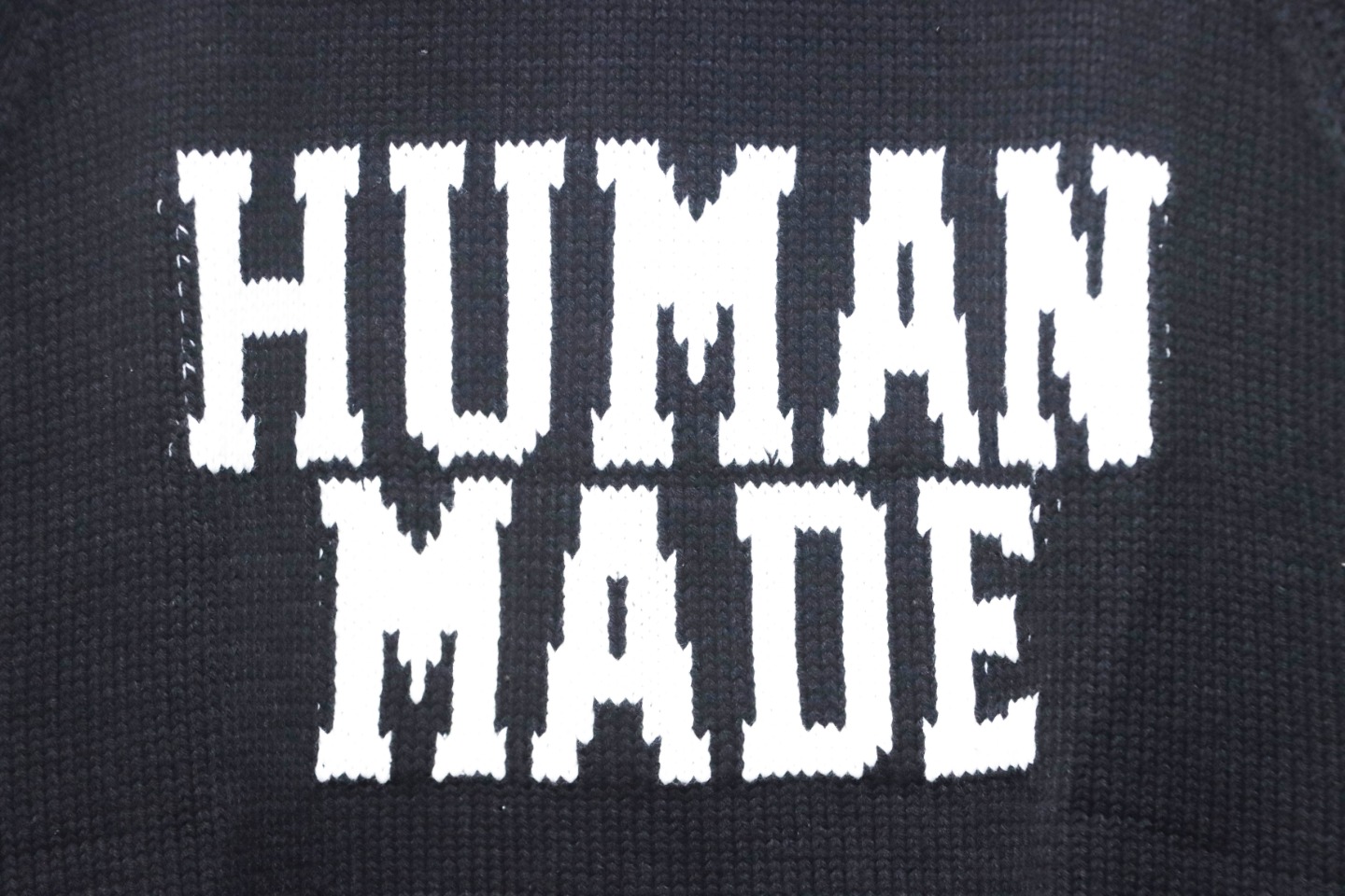 Human Made Bear Raglan Knit Sweater Black