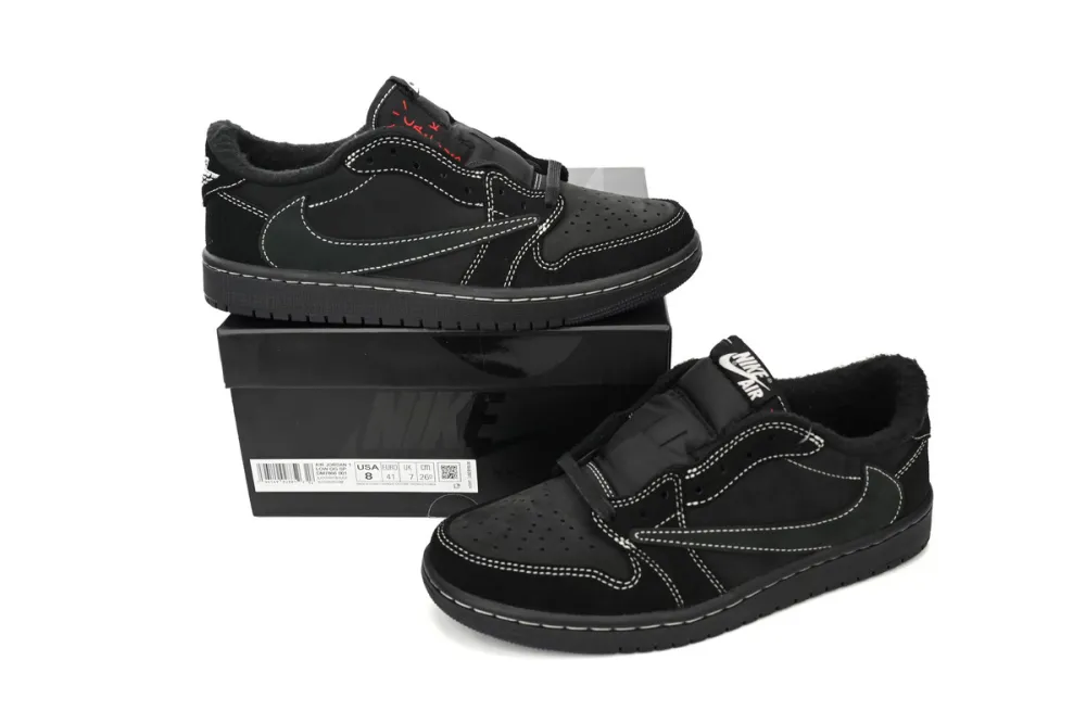 Jordan 1 Retro Low OG SP Travis Scott Black Phantom Reps Sneakers DM7866-001